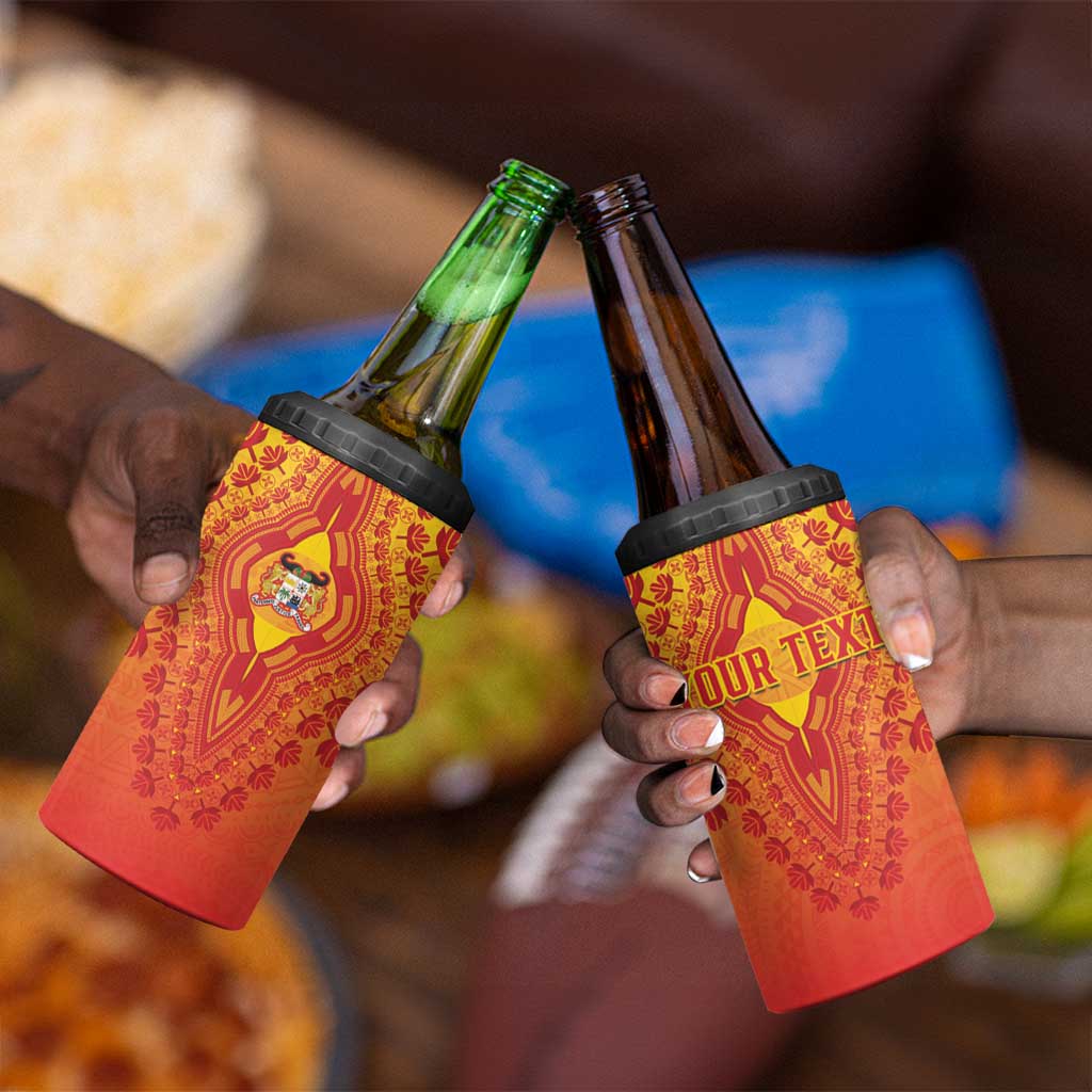 Personalized Afro Benin 4 in 1 Can Cooler Tumbler African Dashiki Style - African Pride