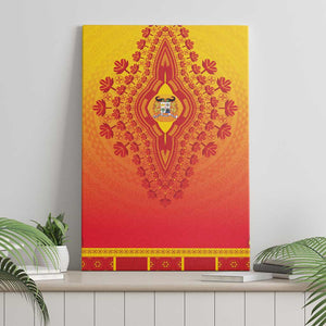 Afro Benin Canvas Wall Art African Dashiki Style - African Pride