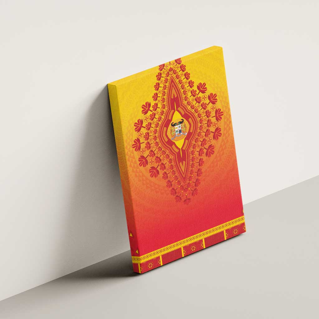 Afro Benin Canvas Wall Art African Dashiki Style - African Pride