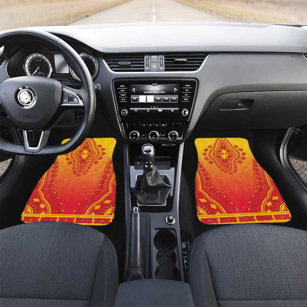 Personalized Afro Benin Car Mats African Dashiki Style - African Pride