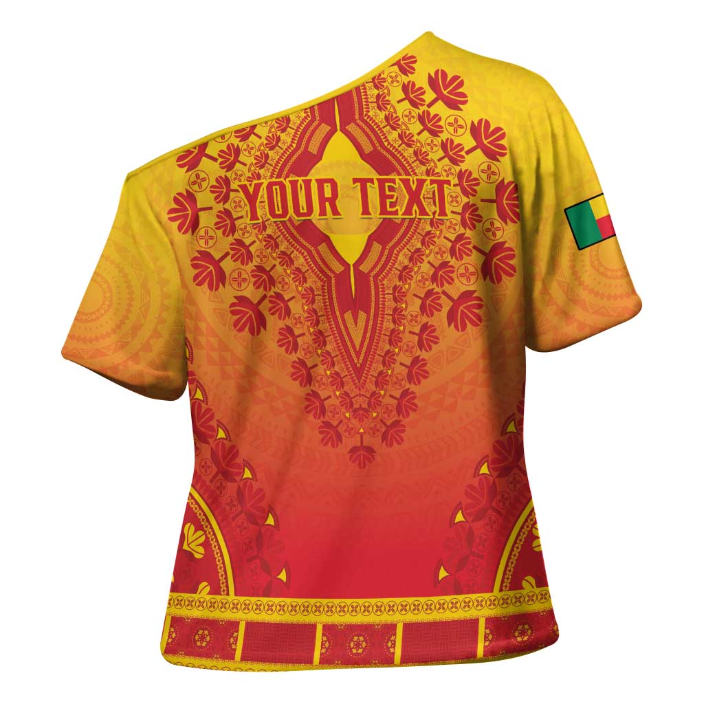 Personalized Benin African Dashiki Cross Shoulder Shirt