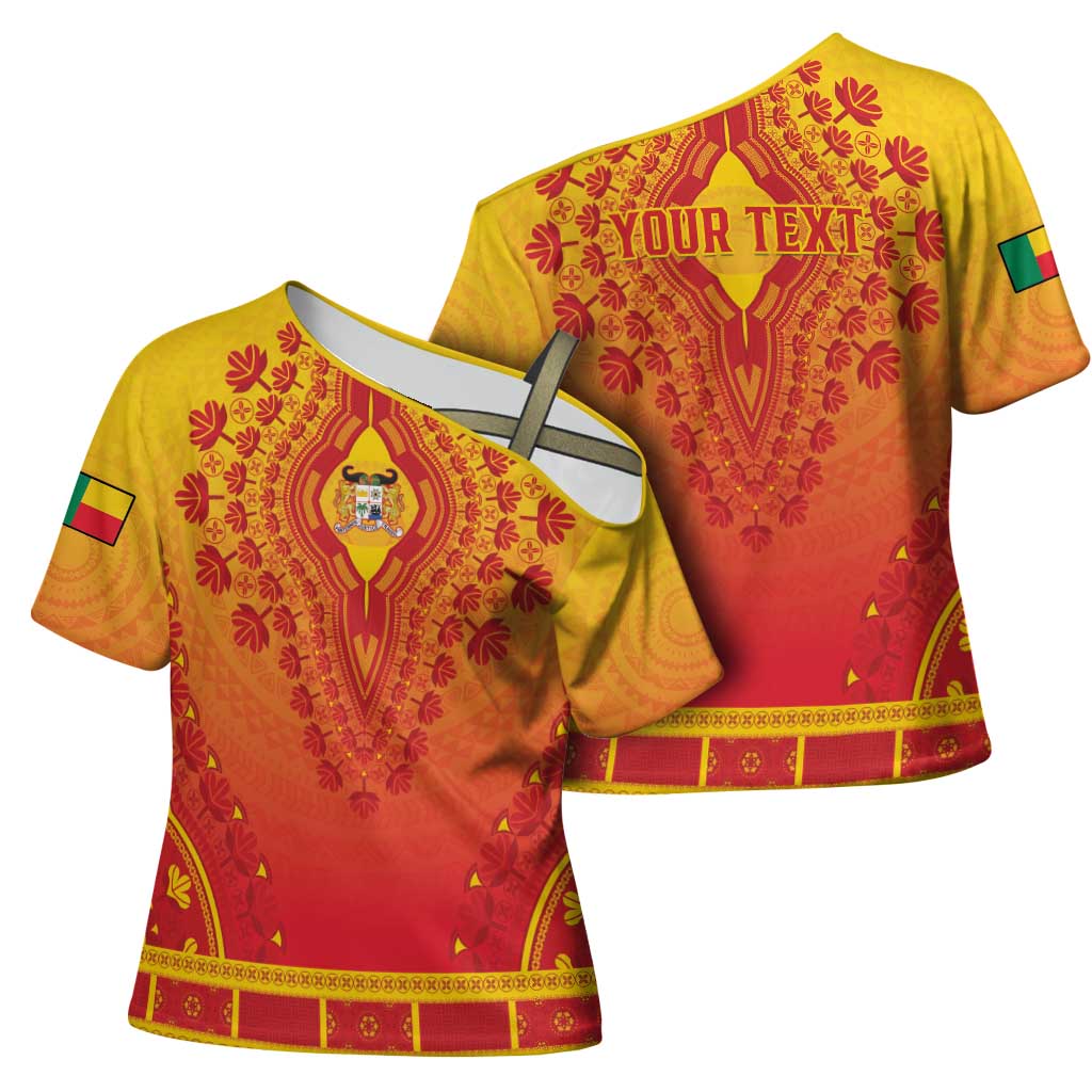 Personalized Benin African Dashiki Cross Shoulder Shirt