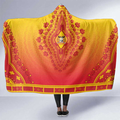 Afro Benin Hooded Blanket African Dashiki Style - African Pride