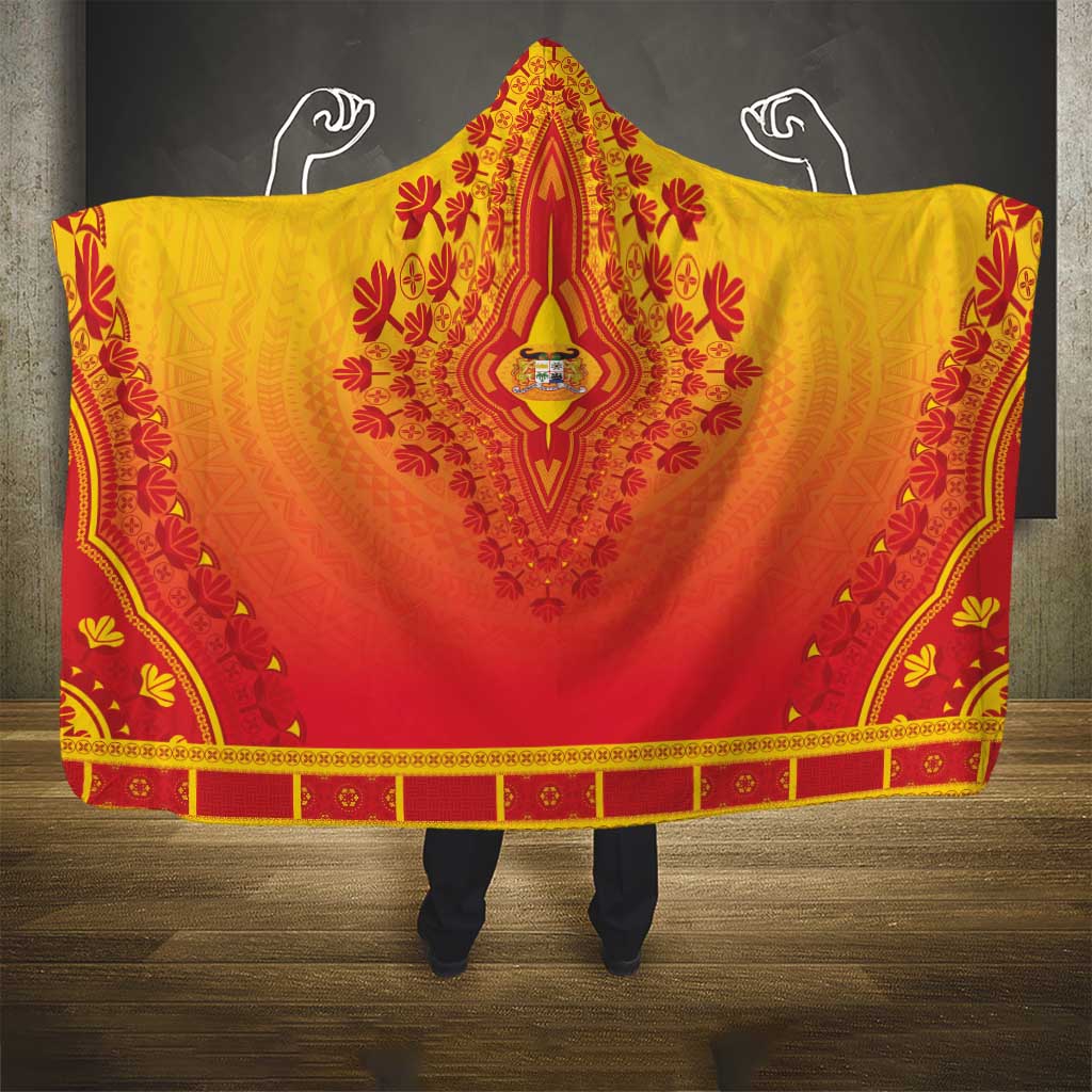 Afro Benin Hooded Blanket African Dashiki Style - African Pride
