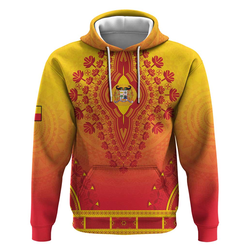 Personalized Afro Benin Hoodie African Dashiki Style - African Pride