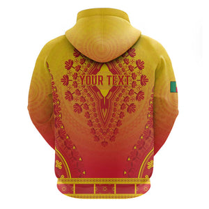 Personalized Afro Benin Hoodie African Dashiki Style - African Pride