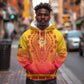 Personalized Afro Benin Hoodie African Dashiki Style - African Pride