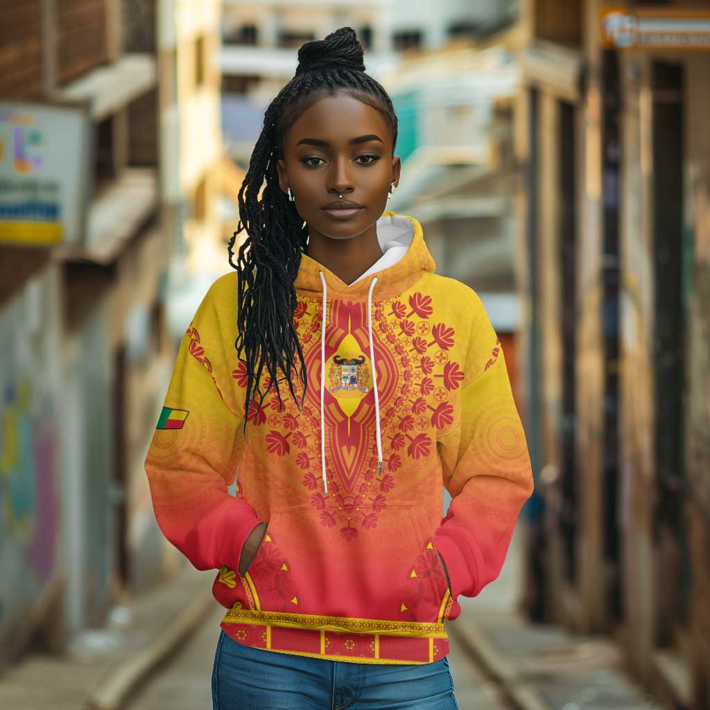 Personalized Afro Benin Hoodie African Dashiki Style - African Pride