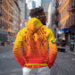 Personalized Afro Benin Hoodie African Dashiki Style - African Pride