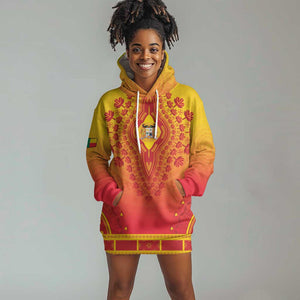 Personalized Afro Benin Hoodie Dress African Dashiki Style - African Pride
