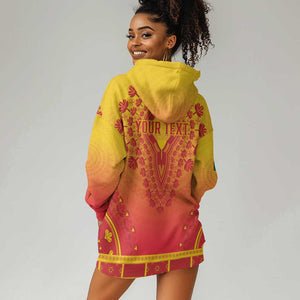 Personalized Afro Benin Hoodie Dress African Dashiki Style - African Pride