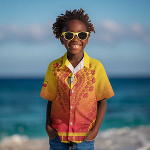 Personalized Afro Benin Kid Hawaiian Shirt African Dashiki Style - African Pride