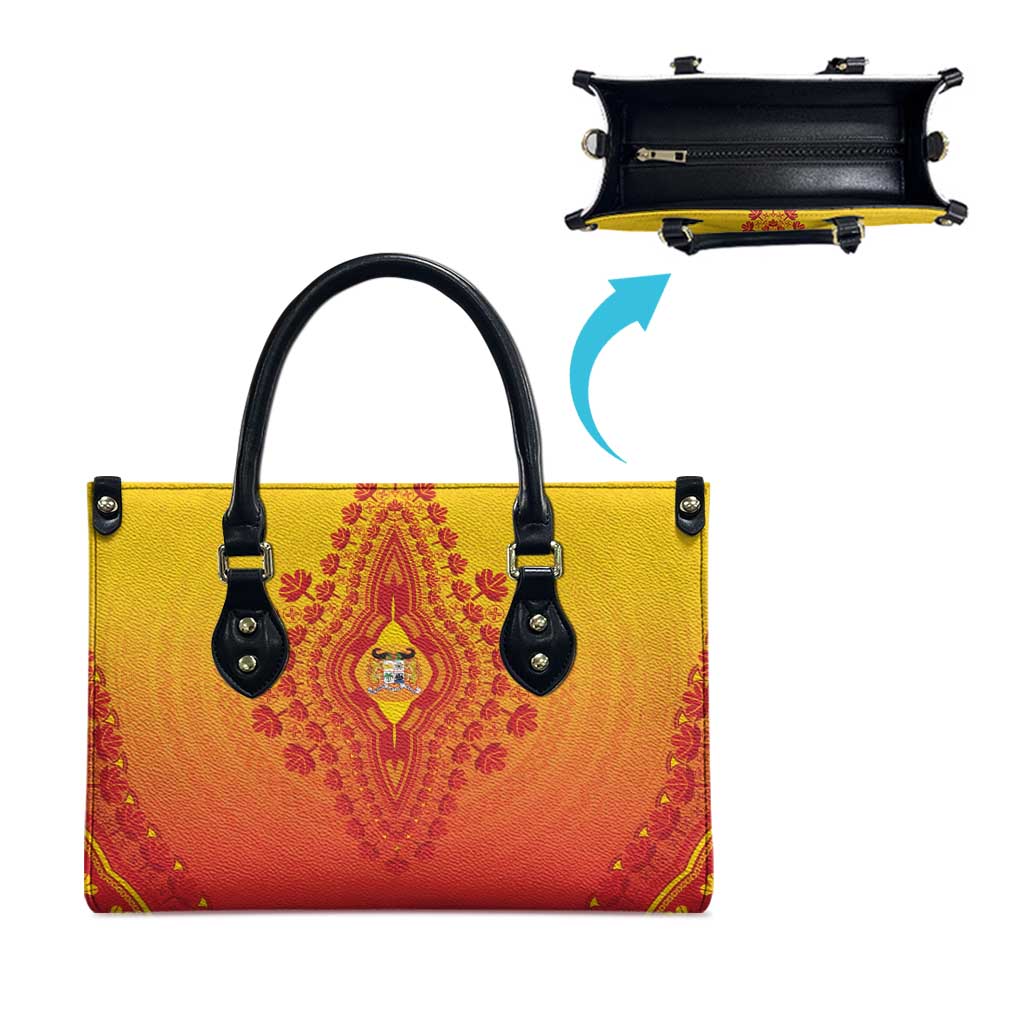 Benin African Dashiki Leather Bag