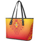 Afro Benin Leather Tote Bag African Dashiki Style - African Pride
