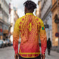 Personalized Afro Benin Long Sleeve Button Shirt African Dashiki Style - African Pride