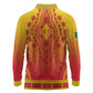 Personalized Afro Benin Long Sleeve Polo Shirt African Dashiki Style - African Pride