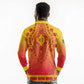 Personalized Afro Benin Long Sleeve Polo Shirt African Dashiki Style - African Pride