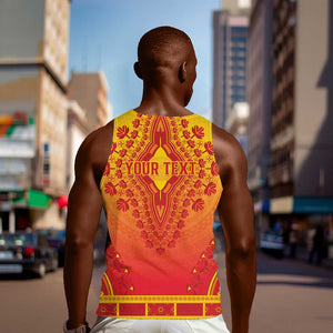 Personalized Afro Benin Men Tank Top African Dashiki Style - African Pride