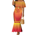 Personalized Afro Benin Mermaid Dress African Dashiki Style - African Pride
