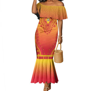Personalized Afro Benin Mermaid Dress African Dashiki Style - African Pride