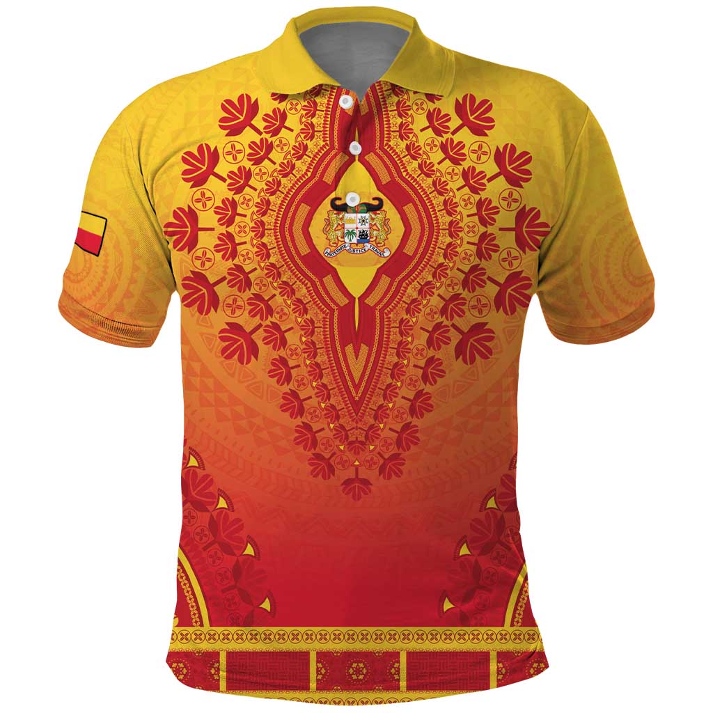 Personalized Afro Benin Polo Shirt African Dashiki Style - African Pride