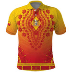 Personalized Afro Benin Polo Shirt African Dashiki Style - African Pride