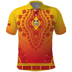 Personalized Afro Benin Polo Shirt African Dashiki Style - African Pride