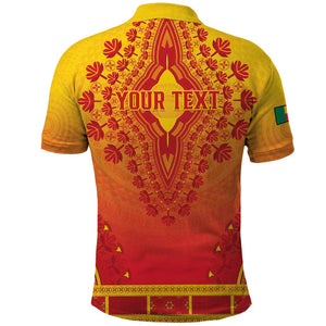 Personalized Afro Benin Polo Shirt African Dashiki Style - African Pride