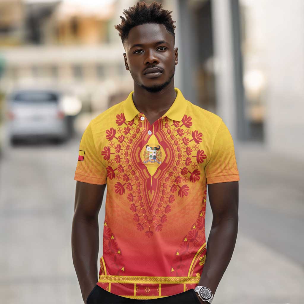 Personalized Afro Benin Polo Shirt African Dashiki Style - African Pride