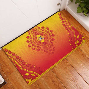 Afro Benin Rubber Doormat African Dashiki Style - African Pride