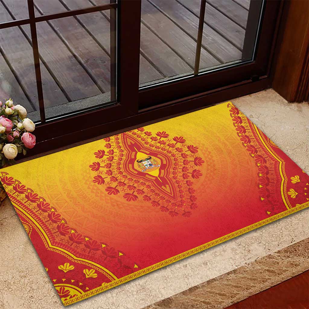 Afro Benin Rubber Doormat African Dashiki Style - African Pride