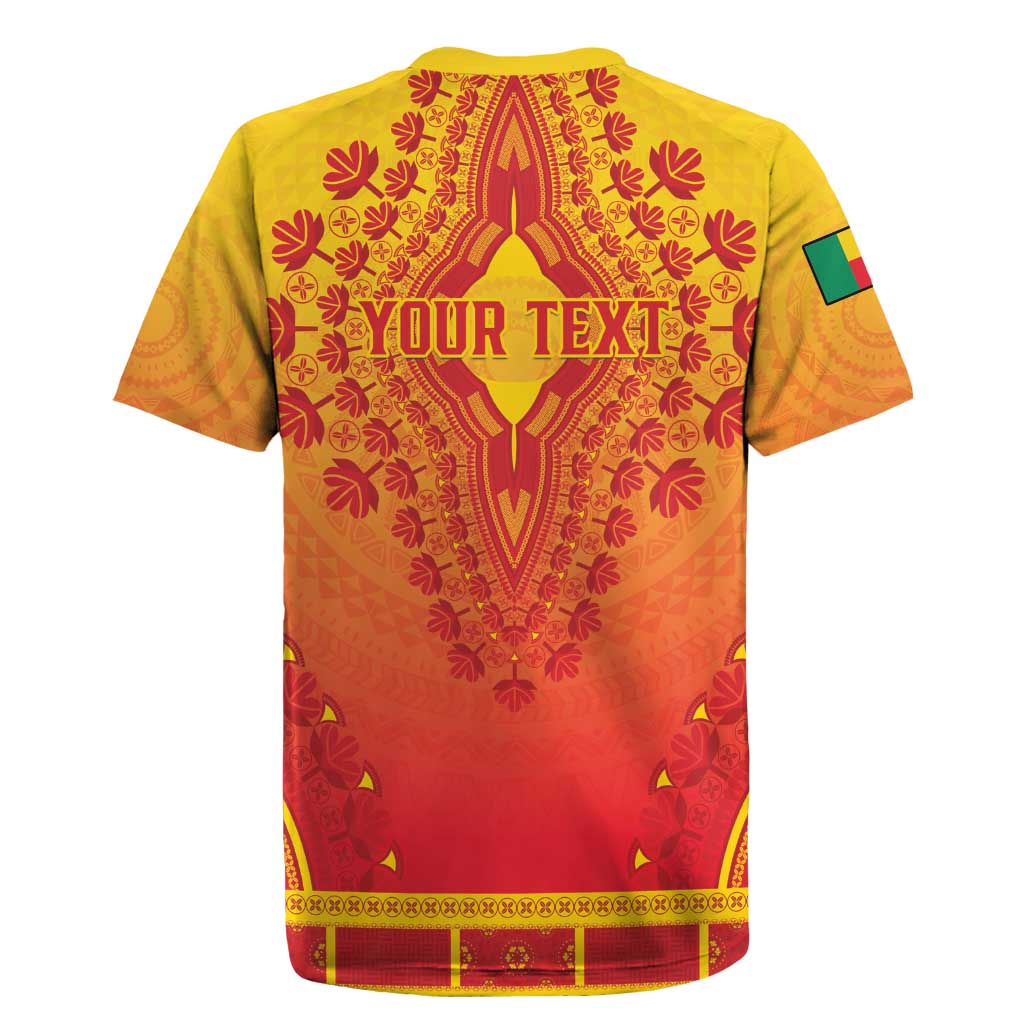Personalized Afro Benin Rugby Jersey African Dashiki Style - African Pride