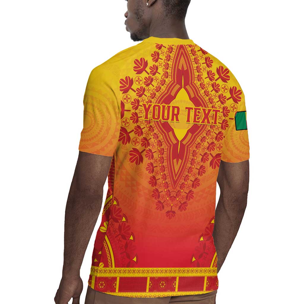 Personalized Afro Benin Rugby Jersey African Dashiki Style - African Pride