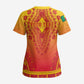 Personalized Benin African Dashiki Scrub Top - African Pride