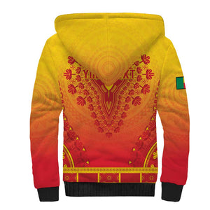 Personalized Afro Benin Sherpa Hoodie African Dashiki Style - African Pride