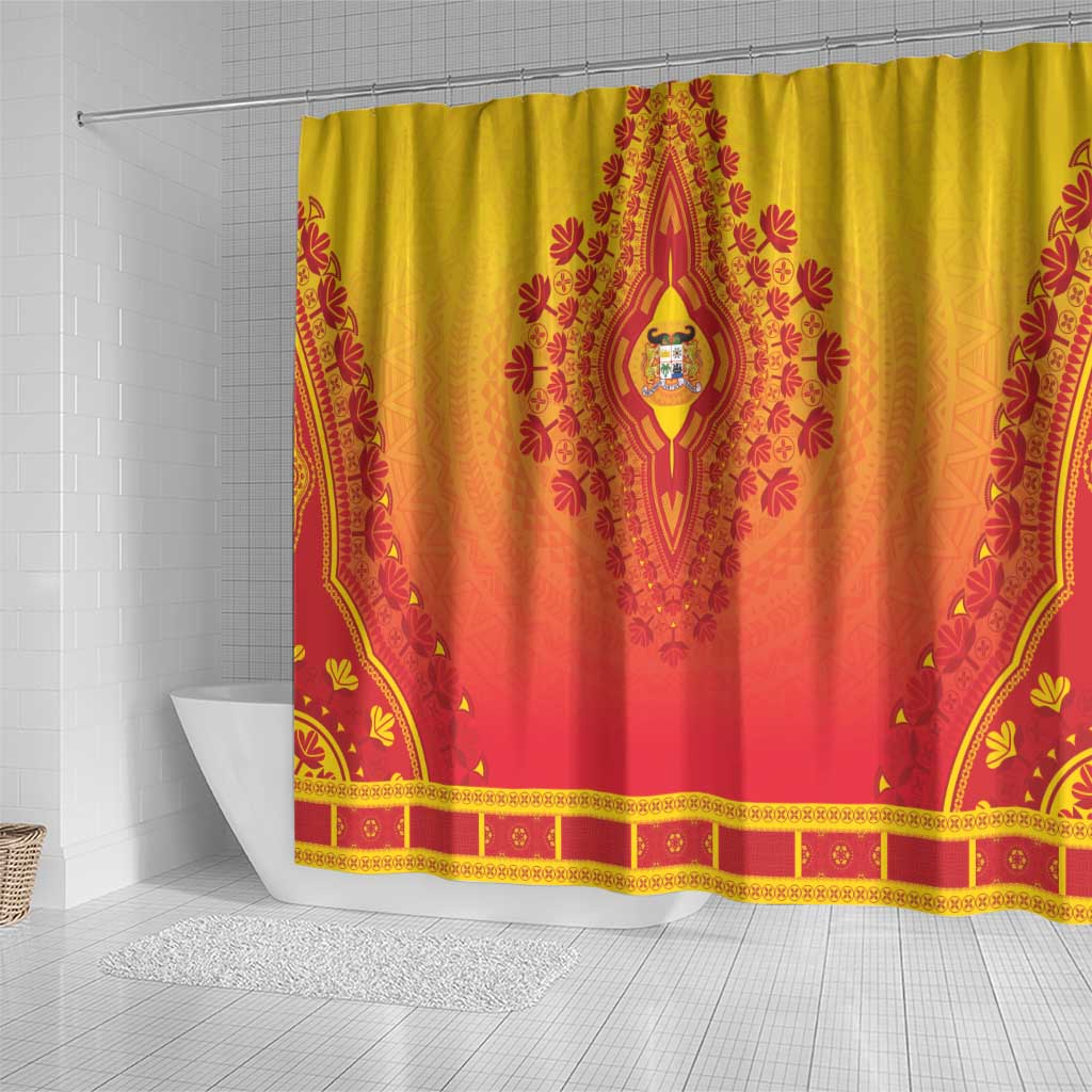 Afro Benin Shower Curtain African Dashiki Style - African Pride