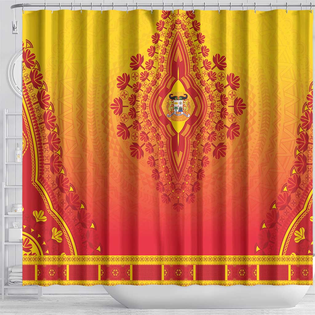 Afro Benin Shower Curtain African Dashiki Style - African Pride