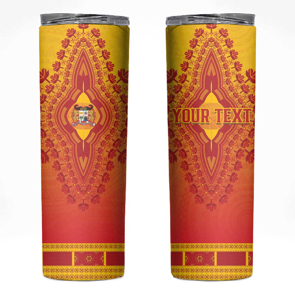 Personalized Afro Benin Skinny Tumbler African Dashiki Style - African Pride