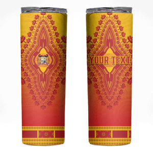 Personalized Afro Benin Skinny Tumbler African Dashiki Style - African Pride