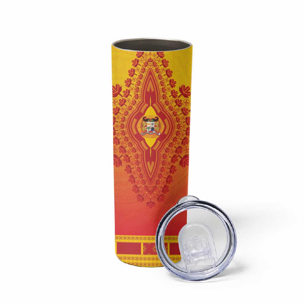 Personalized Afro Benin Skinny Tumbler African Dashiki Style - African Pride