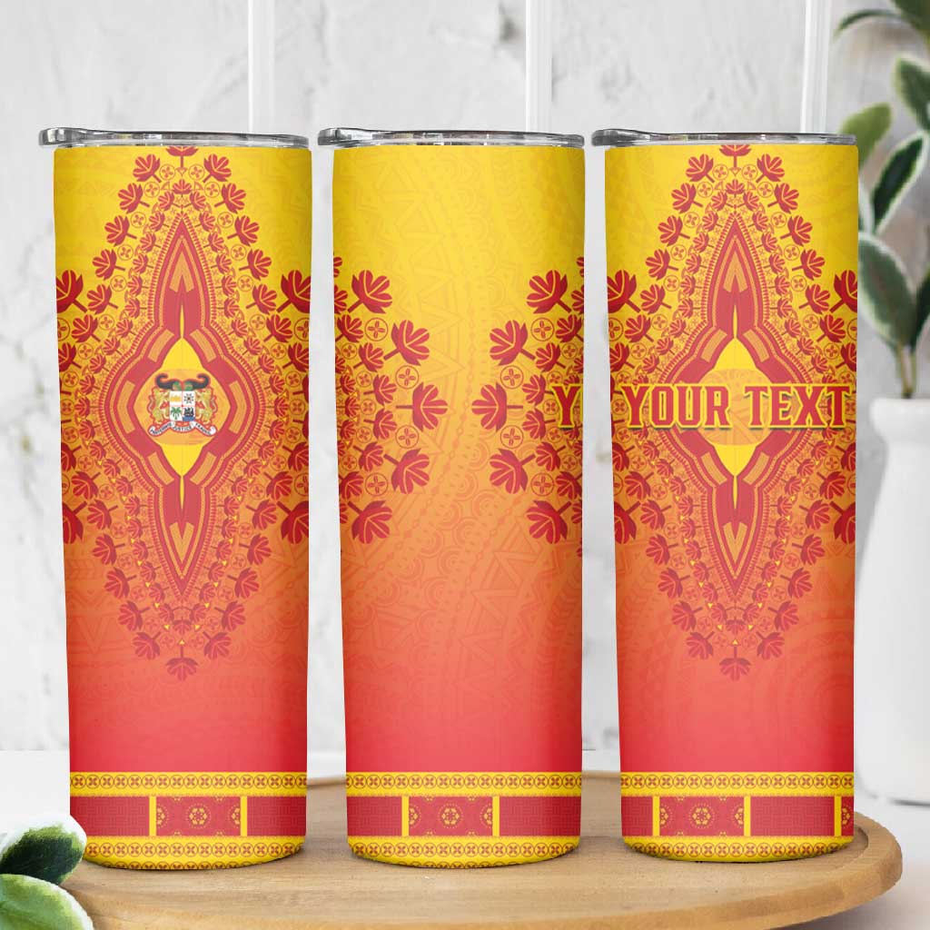 Personalized Afro Benin Skinny Tumbler African Dashiki Style - African Pride