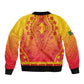 Personalized Afro Benin Sleeve Zip Bomber Jacket African Dashiki Style - African Pride