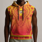 Personalized Afro Benin Sleeveless Hoodie African Dashiki Style - African Pride