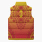 Personalized Benin African Dashiki Sleeveless Puffer Jacket