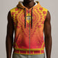 Personalized Afro Benin Sleeveless Zip Hoodie African Dashiki Style - African Pride