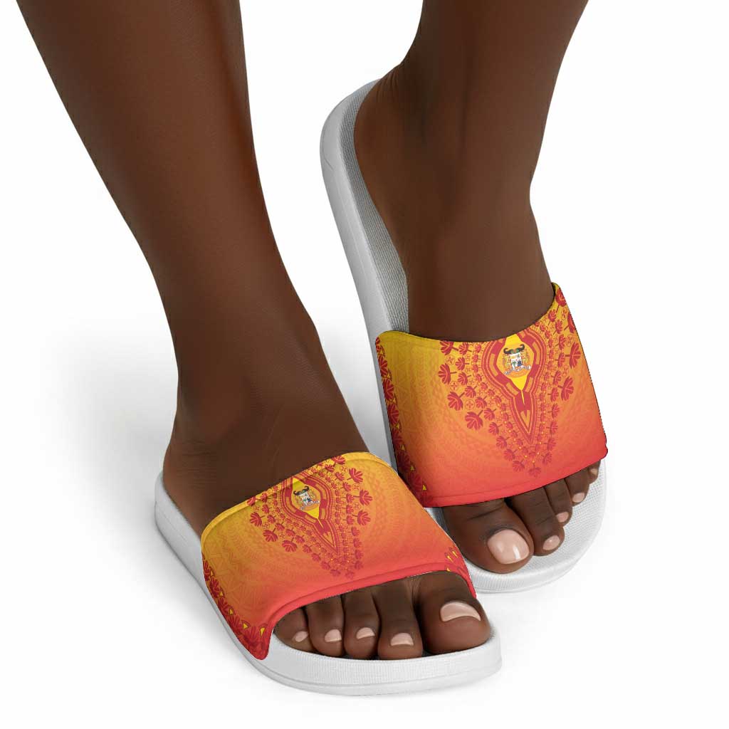 Benin African Dashiki Slide Sandals