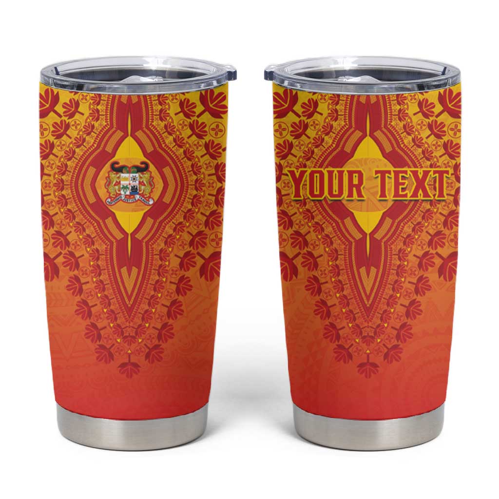 Personalized Afro Benin Tumbler Cup African Dashiki Style - African Pride