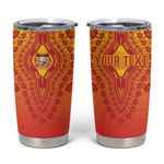 Personalized Afro Benin Tumbler Cup African Dashiki Style - African Pride