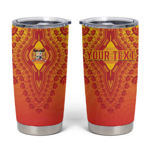 Personalized Afro Benin Tumbler Cup African Dashiki Style - African Pride