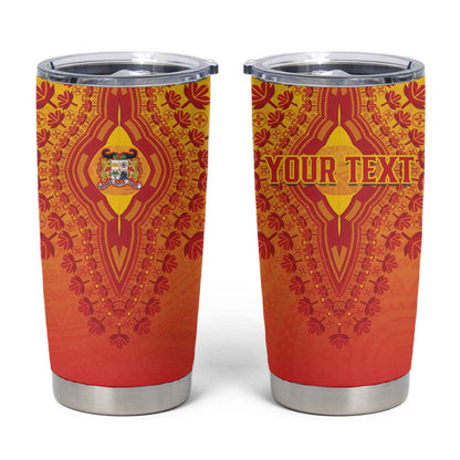 Personalized Afro Benin Tumbler Cup African Dashiki Style - African Pride